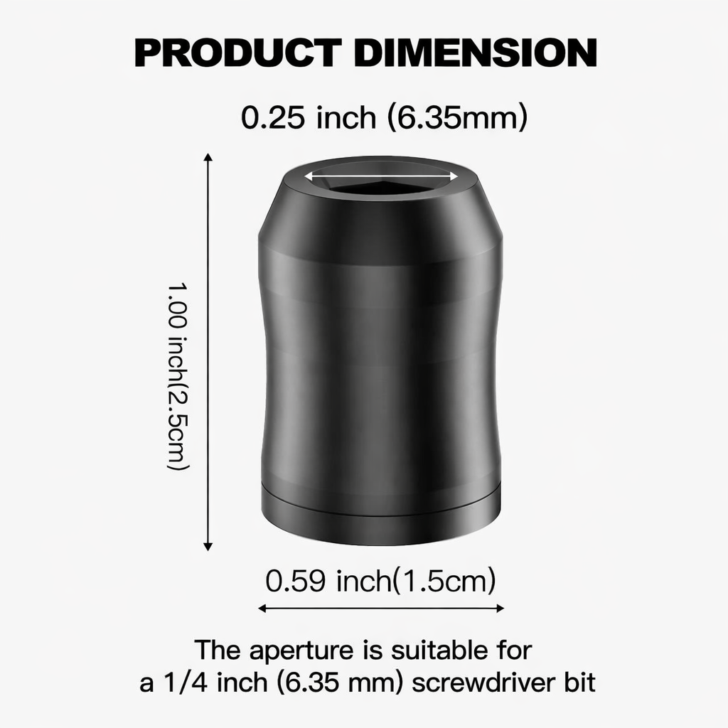 🔥The Quantum Grip Strong Magnetic Screw Ring, 1/4 Inch/6.35mm Universal Magnetic Screw Ring Head