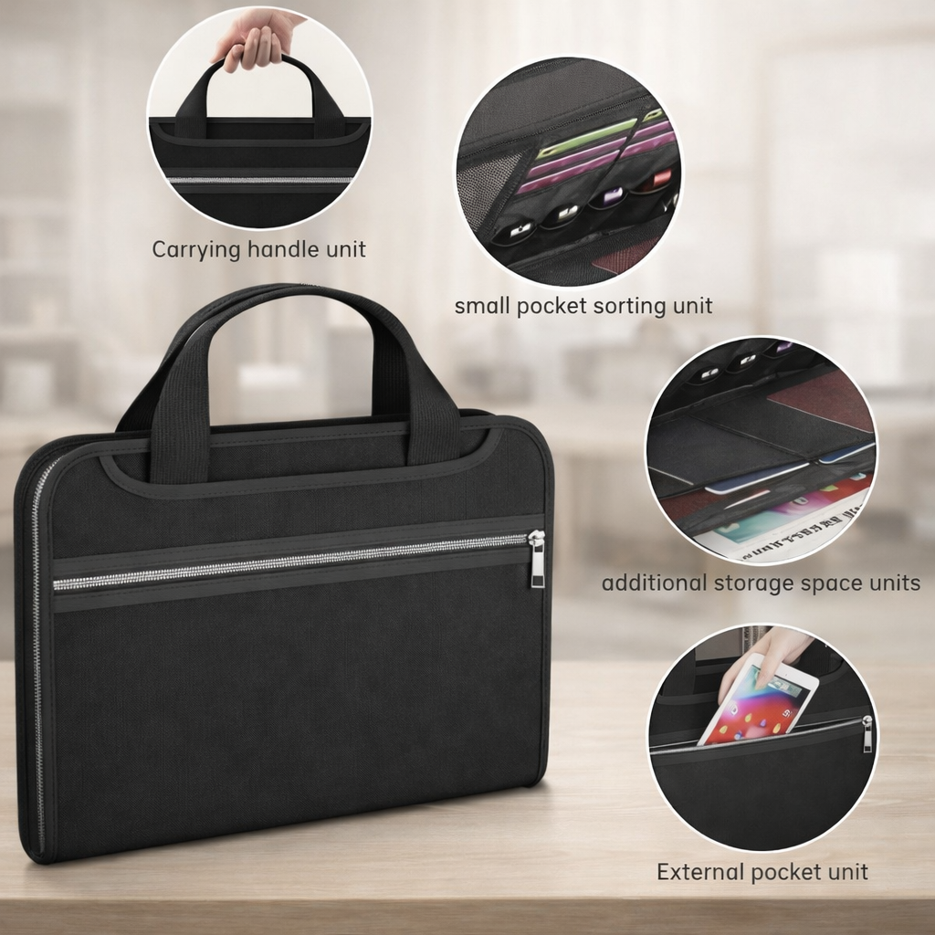 🏆⚡30K+ SOLD! Fireproof File Folder with Handle