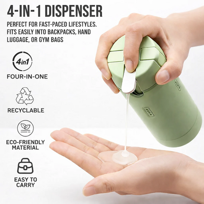 4-in-1 Portable Cosmetic Shampoo Dispenser