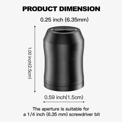 🔥The Quantum Grip Strong Magnetic Screw Ring, 1/4 Inch/6.35mm Universal Magnetic Screw Ring Head