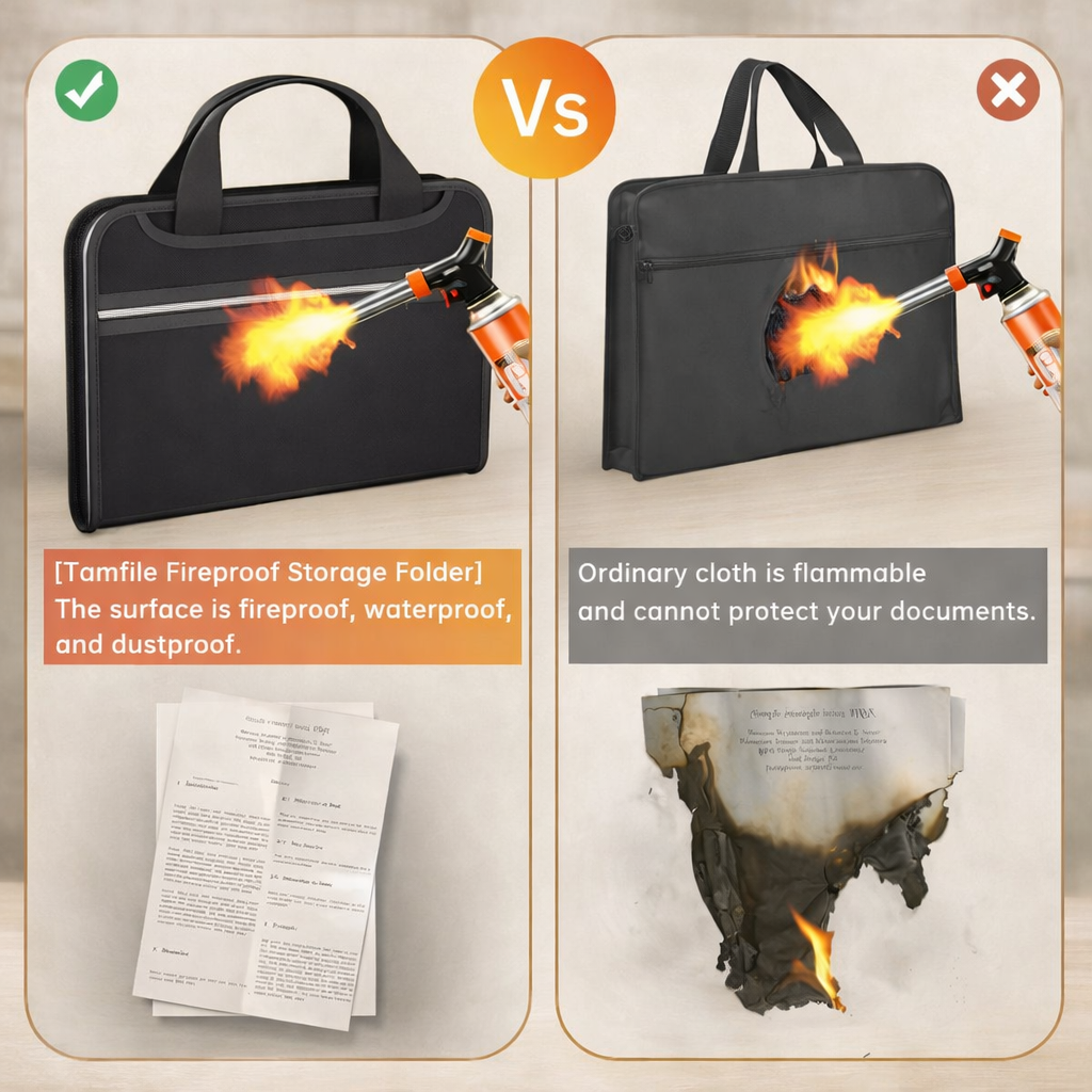 🏆⚡30K+ SOLD! Fireproof File Folder with Handle