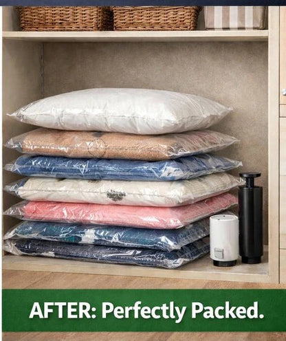 🏆⚡ 50K+ SOLD![2026 Upgraded] Cordless Travel Vacuum Storage Compression Bag
